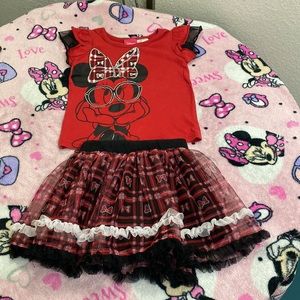 Disney brand two piece top and skirt 12 months
